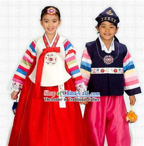 Traditional Korean Children Hanbok 2 Sets