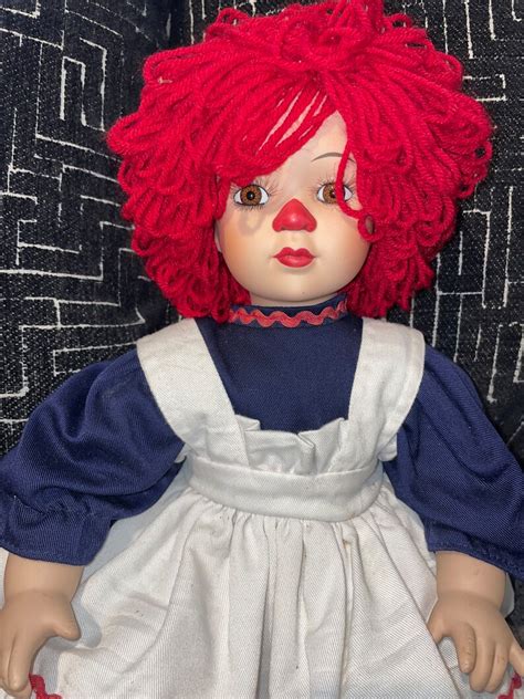 Raggedy Ann And Andy Porcelain Dolls Etsy
