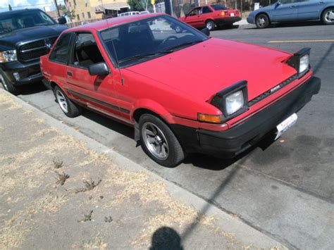 Toyota Corolla Coupe 1986 Red For Sale Jt2ae86s9g0207065 Ae86 1986