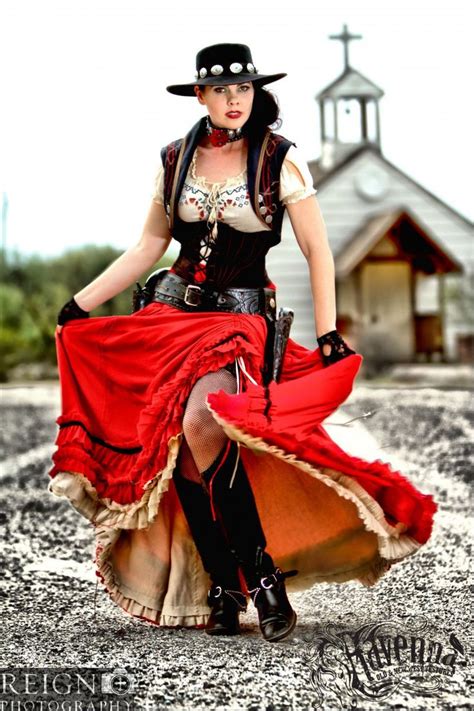 Portfolio Ravenna Old West Girl Red Dress Western Fashion Western