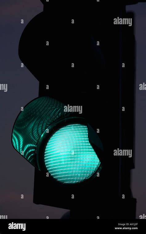 A Green Traffic Light Stock Photo Alamy
