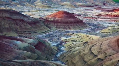 View Of Painted Hills In Wheeler County Oregon Usa Windows