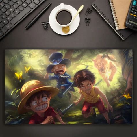 Anime One Piece Monkey D Luffy Portgas D Ace Sabo St Playmat Mat Ccg