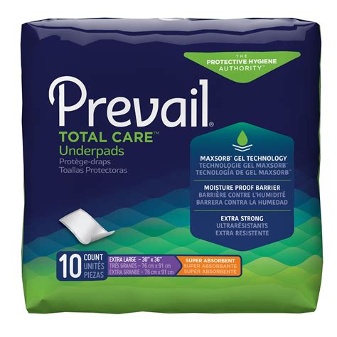 Prevail Heavy Absorbency Underpad 30 X 36 In 40 Ct
