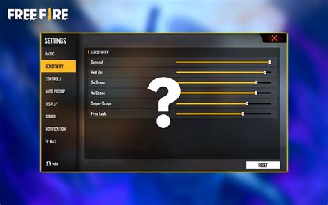 Best Free Fire Sensitivity Settings For Snipers And One Tap Headshots