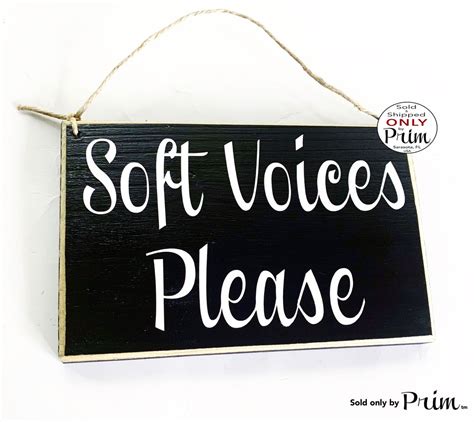 8x6 Soft Voices Please Custom Wood Sign Massage In Session Therapy Spa