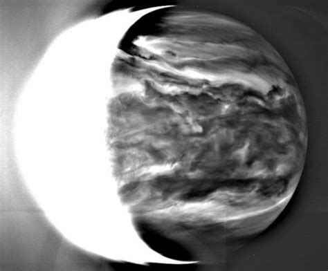 Venus Glowing Nightside From Akatsuki The Planetary Society