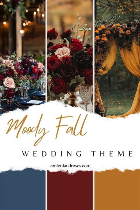 23 Enchanting Ideas For A Moody Fall Wedding Autumn Wedding Flowers