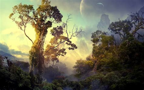 Online Crop Forest Landscape Fantasy Art Digital Art Hd Wallpaper Wallpaper Flare