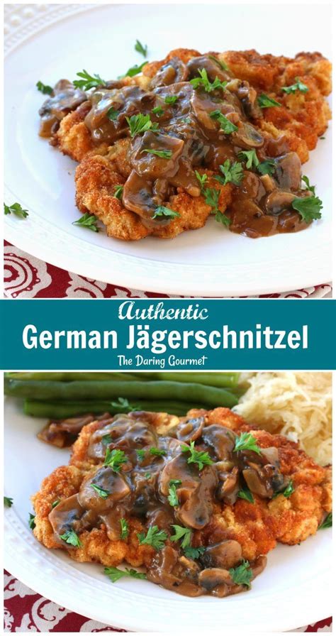 This post may contain affiliate links. Authentic German Jägerschnitzel (Hunter Schnitzel with ...