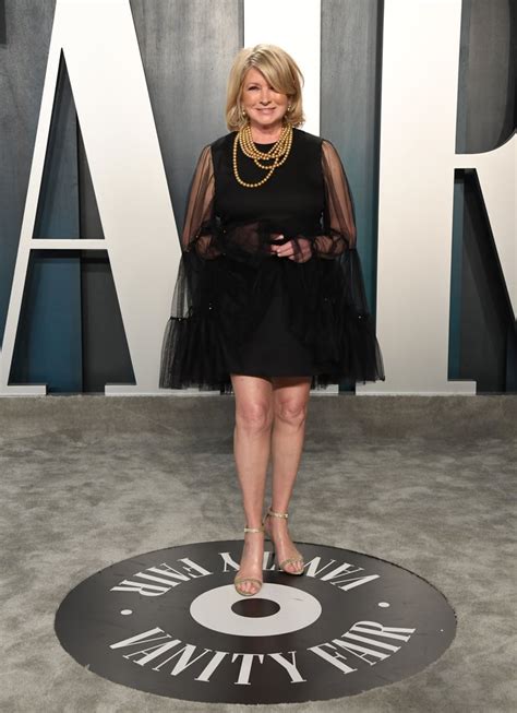 Martha Stewart Black Dress Vanity Fair Oscars Party 2020 Popsugar