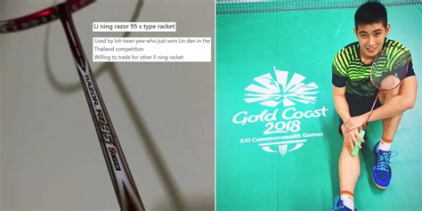 Pti reigning national champion sourabh verma capped an impressive week at the hyderabad open with image: Loh Kean Yew's Badminton Racket Sold On Carousell Hours ...