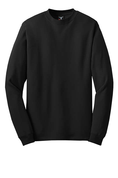 Hanes Beefy T 100 Cotton Long Sleeve T Shirt Product Company Casuals