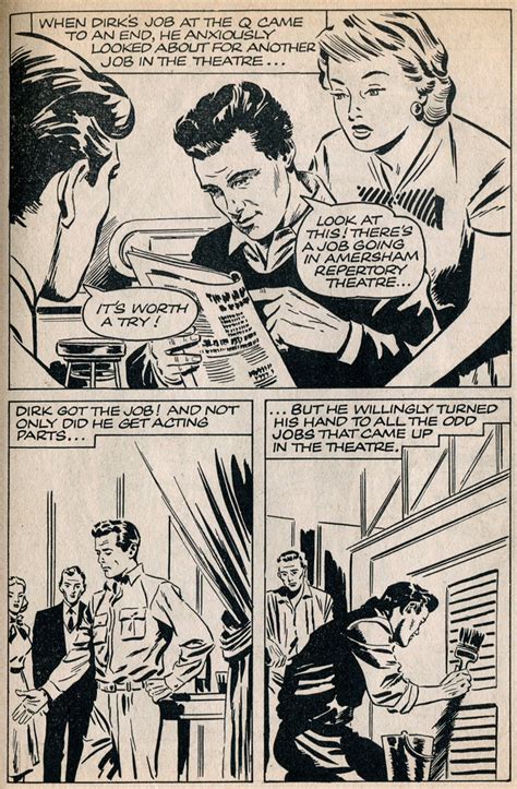 Discovering Dirk Bogarde Dirk Bogardes Life Story In Comic Book Form