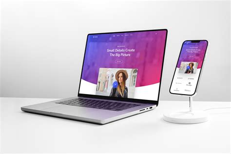 Free Apple Macbook Pro 16 And Iphone 13 Pro Max Responsive Web Design