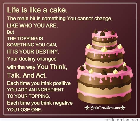 Life Is Like A Cake