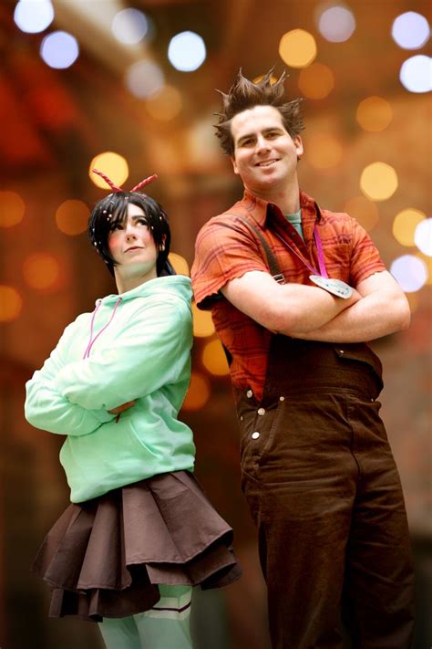 Wreck It Ralph Cosplay Vanellope Von Schweetz And Ralph Cosplay