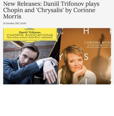 CORINNE MORRIS - The British/French Cellist | Blog/News