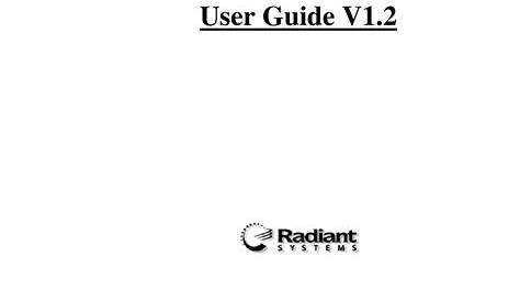 radiant p1520 user manual