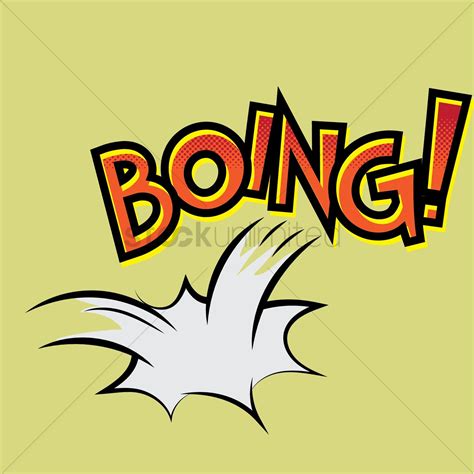 Boing text with comic effect Vector Image - 1823160 | StockUnlimited