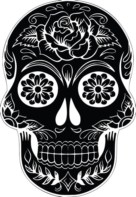 Anatomy Clipart Book Skull Coloring Page Day Of The Dead Png Images And Photos Finder