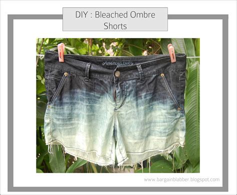 Diy Bleached Ombre Shorts ~ Bargain Blabber