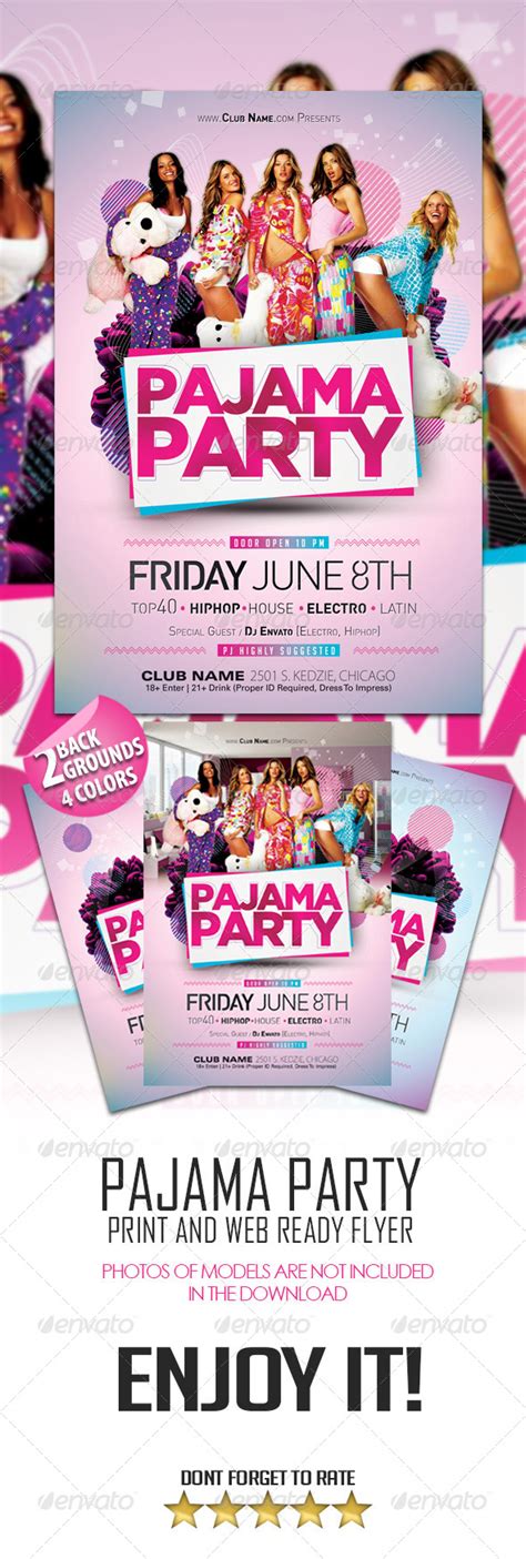 Pajama Party Flyer Graphicriver