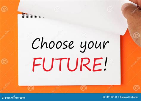 Choose Your Future Stock Photo Image Of Plan Advice 141117144