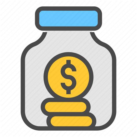 Money Jar Saving Cash Charity Donation Icon Download On Iconfinder