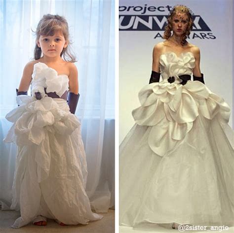 This 4 Year Old Makes Paper Dresses With Her Mom And