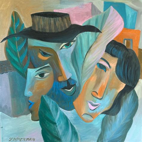 Marc Zimmerman - Faces Painting by Marc Zimmerman For Sale at 1stDibs
