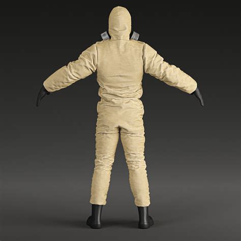 Hazmat Protective Suit Level C D Model By Murtazaboyraz