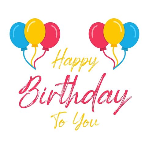 Premium Vector Happy Birthday Celebration Background