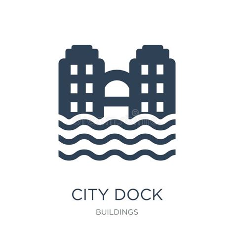 Beach Pier Dock Logo Design Vector Stock Vector Illustration Of