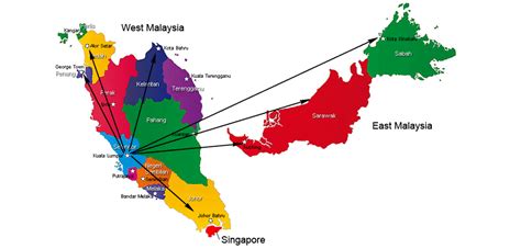 Map Of Malaysia With Airports Maps Of The World