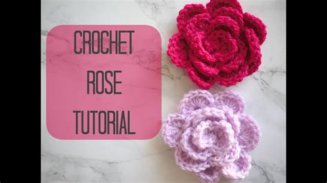 Crochet How To Crochet A Roseflower Bella Coco Youtube