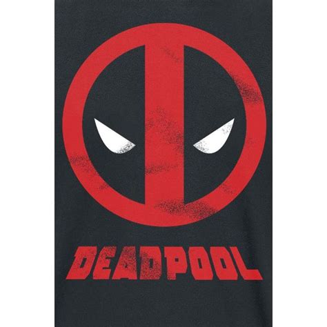 Deadpool T Shirt Logo Name Black