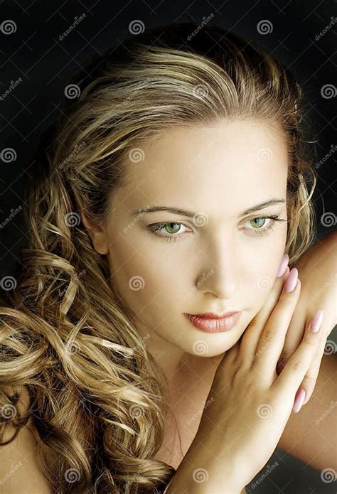 Young Beautiful Female With Long Hair Stock Image Image Of Beautiful