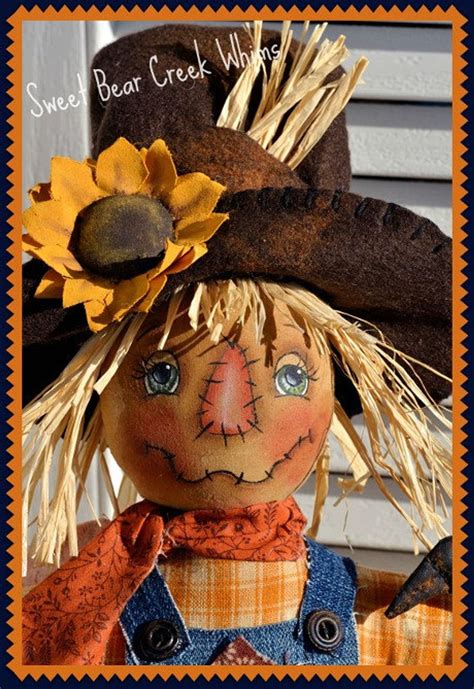 Scarecrow Crafts Primitive Scarecrows Fall Crafts