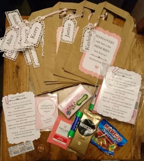 Hen Party Filled Hangover Kit Party Bags Personalised Ebay Hen Do