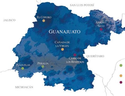 Mapa De Guanajuato Mx