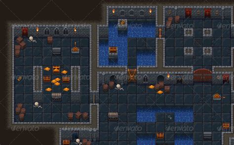Top Down Roguelike Dungeon Crawl Rpg Tileset By Shizayats Graphicriver