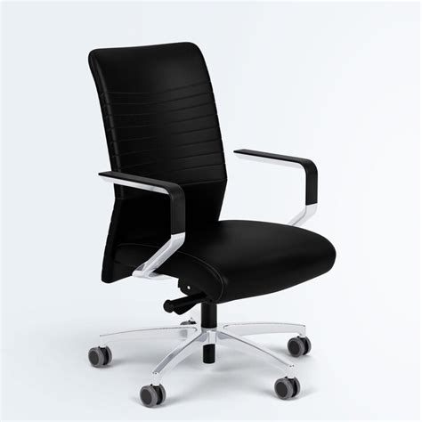 Via Seating Proform Parallel Hand Stitched Ergonomic Office Chair Genuine Italian Leather And