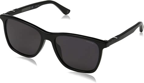 Police Sunglasses Origins 1 Montures De Lunettes Noir Shiny Black Grey 56 0 Homme Amazon