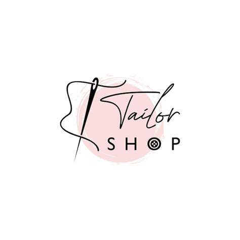 Premium Vector Tailor Shop Logo Lettering Style With Needle