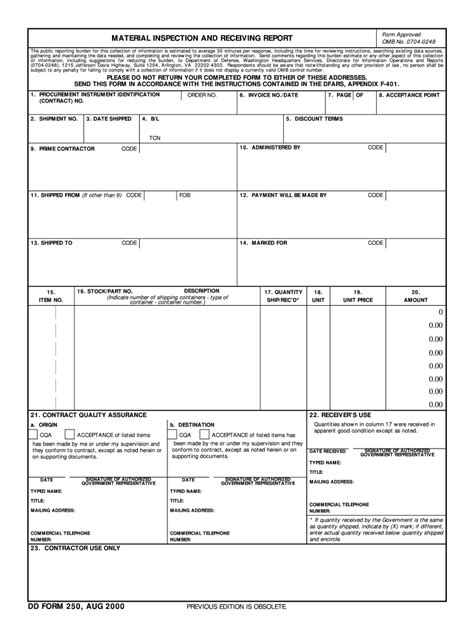 Dd250 Fill Out And Sign Online Dochub