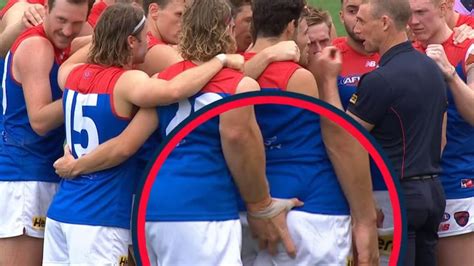 Afl Round 18 Melbourne Demons Pair Slammed For ‘unacceptable Touching