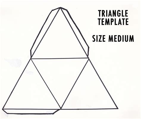 Medium Triangle Template Triangle Template Geometric Printable