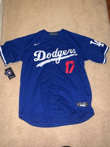 Nwt Shohei Ohtani Jersey Mens Medium Blue Los Angeles Dodgers 17