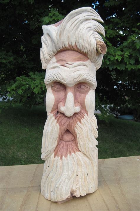 How To Carve A Wood Spirit The Woodcarvers Cabin Simple Wood Carving